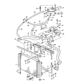 Upper Radiator Hose, to Radiator Housing for Porsche 928 (1978-84)