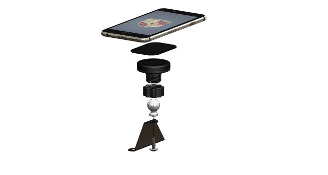 Rennline ExactFit Magnetic Phone mount for Porsche 991, 981 and