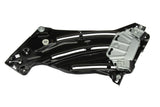 front Replace your Porsche 996 window regulator with this OE-compatible part, offering guaranteed fitment, reduced friction, and a limited lifetime warranty.