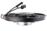 Side View Auxiliary cooling fan with resistor for Porsche 911/Boxster, designed for easy installation and efficient cooling. Includes a 24-month unlimited mileage warranty.