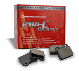 Porsche brakes with ceramic brake pads offering exceptional cold and hot stopping power and low brake dust.