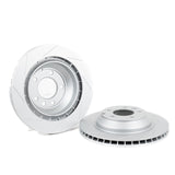 Rennline OE+ Front Brake Rotor Pair: High-performance rotors with heat dissipation, rust protection, and enhanced stopping power. Shop now at PMB Performance.