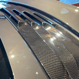 Rennline Carbon Fiber Decklid Louvers - 991.1 Turbo/Turbo S: Premium carbon fiber, OEM fit, easy install, modern upgrade. Shop now at PMB.