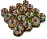 Porsche Style Open-End Steel Lug Nuts
Going for that retro-racer look, or actually taking your car out to the track? These lug nuts are perfect for you. Did you know many race-track tech inspections will fail you for your car's stock aluminum lug nuts? These lugs are steel, and will stand up to any track-day inspection. 
These nuts are sold individually, in sets of 16 (for our 4 lug friends) and 20. They're M14x1.5 ball seat and will fit any standard Porsche wheel.