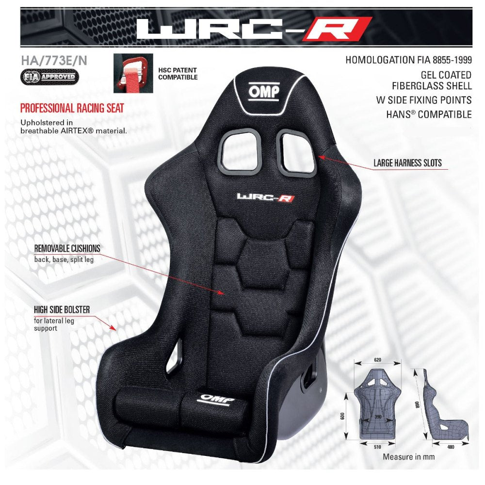 OMP WRC-R Racing Seat - Regular or XL – PMB Performance