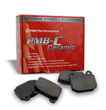 Porsche ceramic brake pads with G/G FMSI rating for ultimate control and stopping power in any condition.
