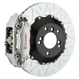 The Brembo Gran Turismo Rear Big Brake Kit for 930 includes GT 4-Piston calipers, FM1000 pads, 345mm x 28mm cross-drilled rotors, Goodrich braided lines, and CNC billet mounts. This comprehensive kit delivers exceptional braking performance and reliability.