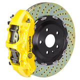 Brembo Gran Turismo Front Brake Kit for 981 Boxster, 380mm discs, 6-piston calipers, FM1000 pads, all hardware included. Shop now at PMB Performance.