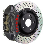 The Brembo GT-S Black Hard Anodized Big Brake Kit offers 4-piston calipers, high-carbon rotors, and braided lines for the 996 C2 and 928. This complete kit promises enhanced braking performance, perfect for those seeking reliability and power.