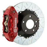 The Brembo Gran Turismo Rear Big Brake Kit for the 996 C2 (1999-2004) includes renowned 4-piston calipers with FM1000 pads for street and performance use, 345mm cross-drilled rotors, Goodrich braided brake lines, and CNC Billet mounting hardware, providing an all-in-one solution for superior braking.