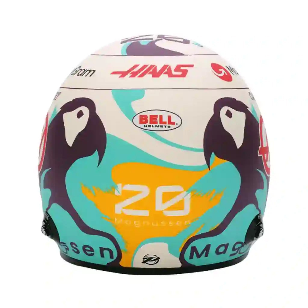 Bell 1:2 Scale Mini Helmet Kevin Magnussen 2024 Haas F1 Team