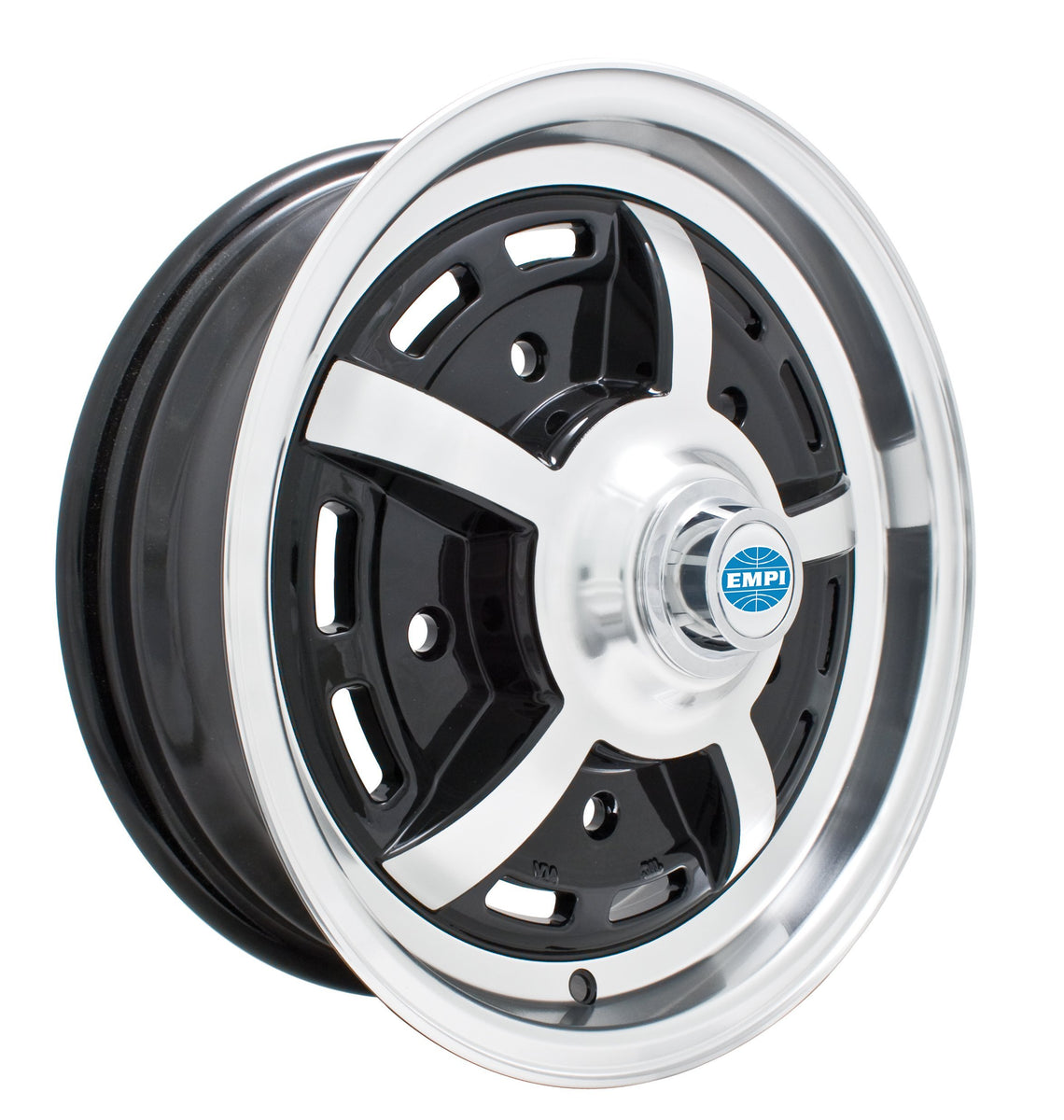 EMPI Gloss Black Sprintstar Wheels, Early Bug/Ghia, Early Bus