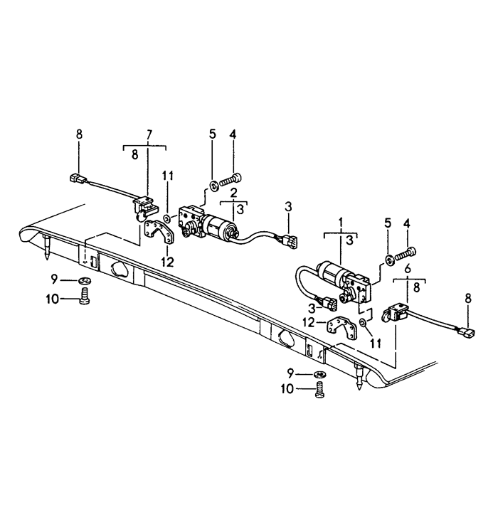 Convertible Top Latch Motor Repair Kit for Porsche 911