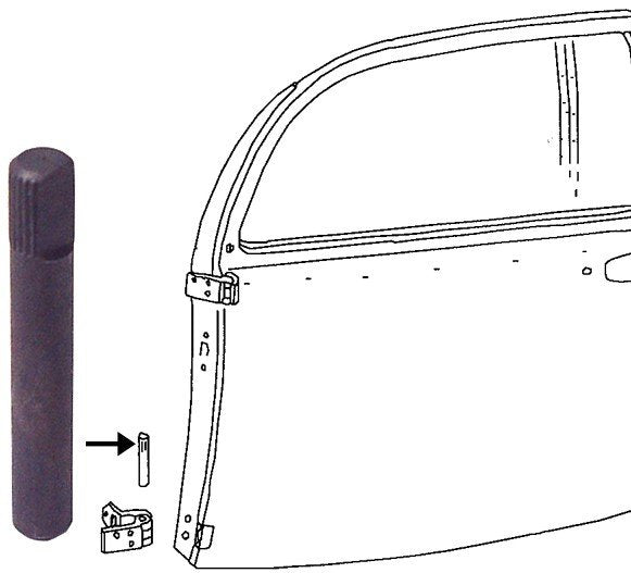 DOOR HINGE PIN TI PMB Performance