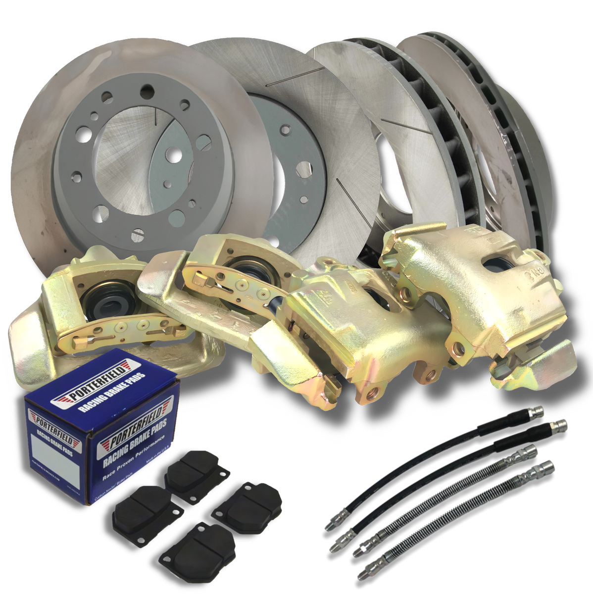 Brake Bundle Package for Porsche Model 928 Steel Calipers PMB Performance
