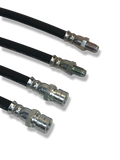 PMB Performance DirectFit Rubber Brake Lines - Set of 4 - 1976-89Porsche 924/944