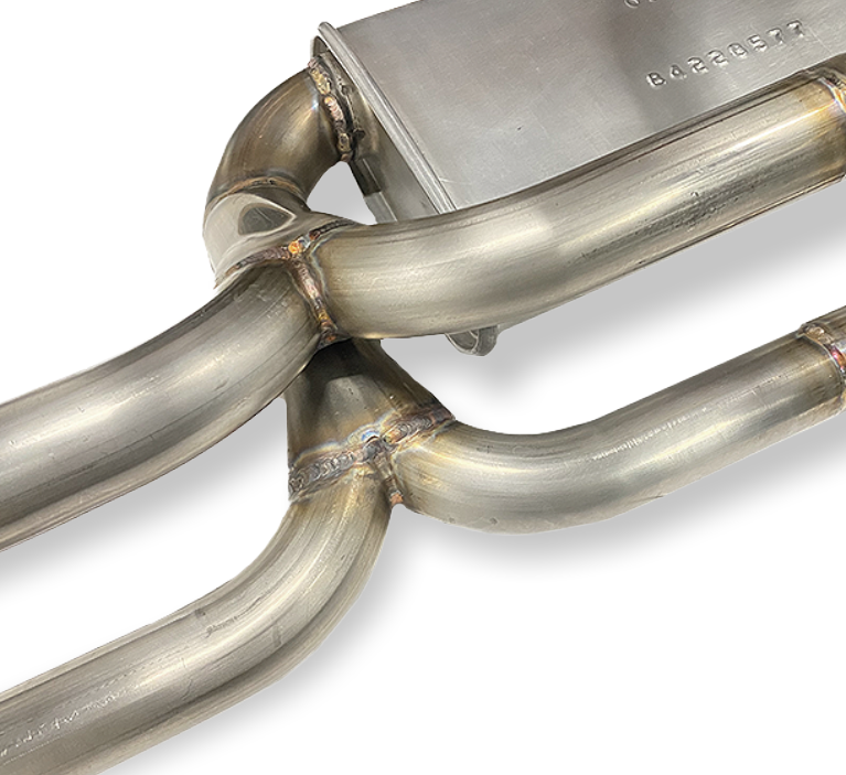 Bursch Stainless Steel Exhaust System with Muffler for Porsche 912