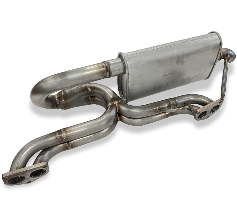 Bursch Stainless Steel Exhaust System with Muffler for Porsche