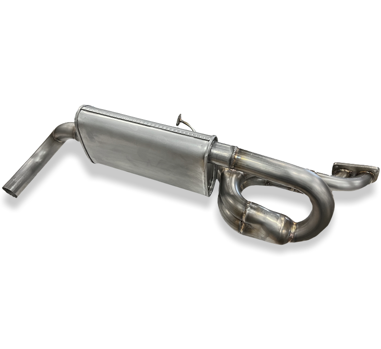 Bursch Stainless Steel Exhaust System with Muffler for Porsche 