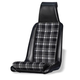 914Rubber plaid seat kit for Porsche 914 (1975–76). Sewn fabric, factory-style fit. PMB-tested. Restore your seats with true 70s look and period-correct detail.