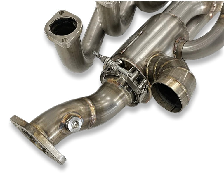 Stainless Steel 1-3/4” Header Set with Heat Exchangers for Porsche