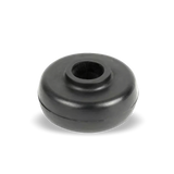 914Rubber rear shock mounting bushing for Porsche 914 (All Years). Durable rubber reduces vibrations and ensures proper alignment for handling and comfort.