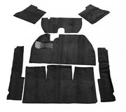 EMPI seven-piece black carpet kit for 1958–1968 VW Beetle sedan