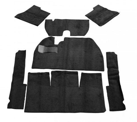 Black Carpet Kit 58-68, 7 Piece for VW Beetle