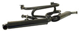 Premium Exhaust System : Dual Quiet Mufflers : Black with Chrome Tip
