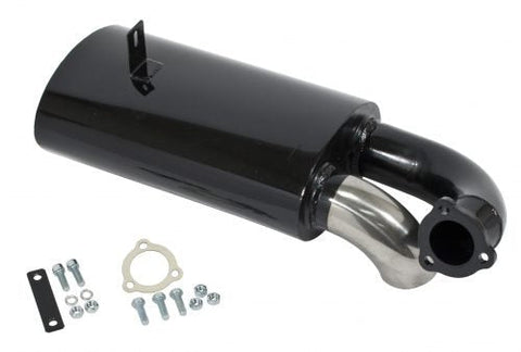 Black with Stainless Steel Tip Sideflow Muffler Only