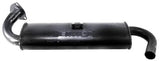 Single Quiet Muffler, 3-bolt flange, 1 1/2" tubing, black tip, fits 66-73 Type 1 & Ghia 1300-1600cc, with hose & kit. Shop now at PMB Performance.