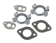 EMPI tailpipe clamp kit contents laid out