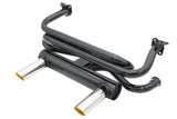 2 Tip GT Exhaust System Black with Chrome Tips 1 3/8" Tubing