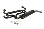 Single Quiet Exhaust, 1 3/8" tubing, 3-bolt flange, chrome tips, fits 63-71 Type 2 1500-1600cc, with hose & kit, off-set. Shop now at PMB Performance.