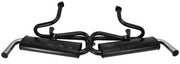 EMPI dual quiet exhaust system with flared chrome tips for VW Type 3