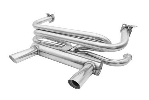Stainless Steel 2-Tip Exhaust System for Type 1 & Ghia