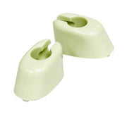 Top of the EMPI ivory sun visor clip pair