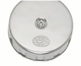 Louvered Air Cleaner for Stock VW Carb., 3" High, Foam with Mesh, (Stainless Steel Top with EMPI Logo), Bulk