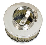 EMPI 3-Inch Chrome Mini Air Cleaner with Paper Element for Stock VW Carburetors - View 2