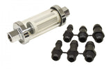 EMPI Serviceable Glass Fuel Filter with 1/4-, 5/16- and 3/8-Inch Fittings - View 2