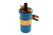 EMPI 12-volt epoxy-filled ignition coil, 3.4 ohms, with mounting bracket