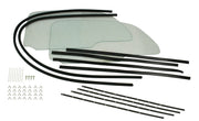 EMPI One Piece Window Kit with Snap In Scrapers, VW 1958–1964