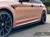 AutoTecknic Dry Carbon Fiber Side Skirt Extension Set - F90 M5 | G30 5-Series