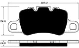 Porterfield Front/Rear Brake Pad Set for Porsche 918 with Race Package (2016)