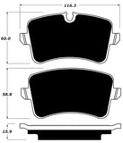 Porterfield Front/Rear Brake Pad Set for Porsche Macan Base (2015)