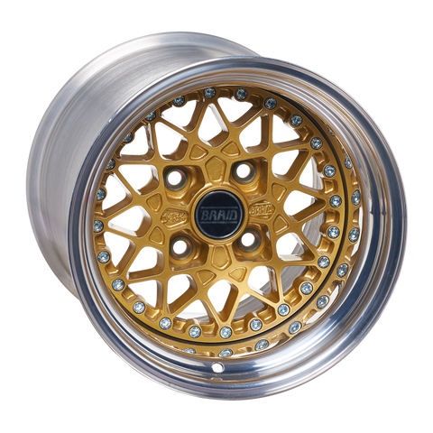 BRAID 3-piece wheels: Various sizes, finishes, and offsets. Available in 1, 4, or 5 bolt patterns, delivered in 4-6 weeks. Shop now at PMB Performance.