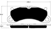 Porterfield Front/Rear Brake Pad Set for Porsche 991 Carrera S with Iron Rotors (2013)