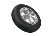 Wheel & Tire Combo, 911 Alloy Chrome 4.5x15 – 5/130, Yokohama GT Special 165/80R15