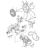 Water Pump with Gasket for Porsche 928 (1978-86)