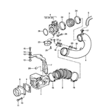 Replace worn or rusted exhaust nuts with our Mass Airflow Meter Socket Nut for Porsche 944 (1985-88). Guaranteed fitment and built with high-quality materials for long-lasting durability. This part is essential for maintaining your vehicle's performance and comes with a 24-month unlimited mileage warranty. #28 in Diagram. 1 Required per car. Replaces: 999 085 001 02.